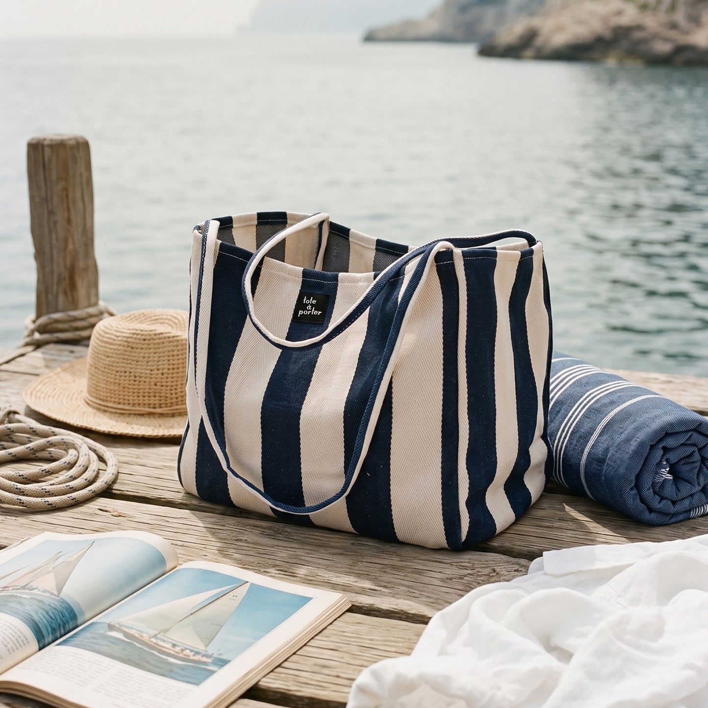 Beach Retro Tote Bag